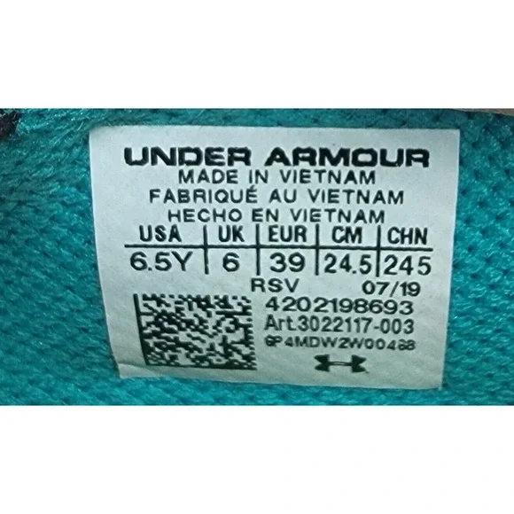 Under Armour 3Zero 3 SC Curry Black Sport Sneakers Youth's Sz 6.5Y 3022117-003 - Picture 14 of 14